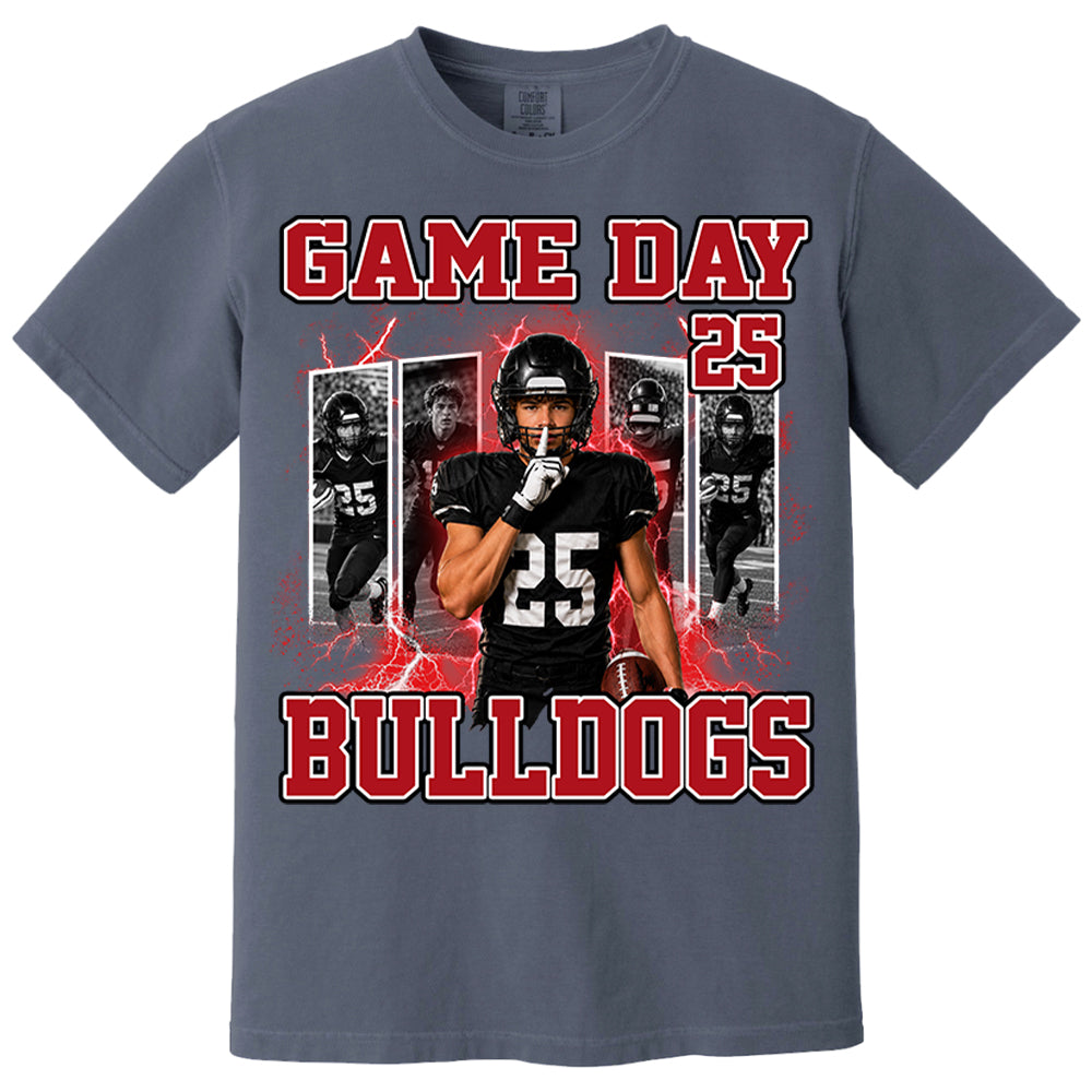 Custom Photo Football Game Day Shirt  Football Mom Shirt L0411 Nh00