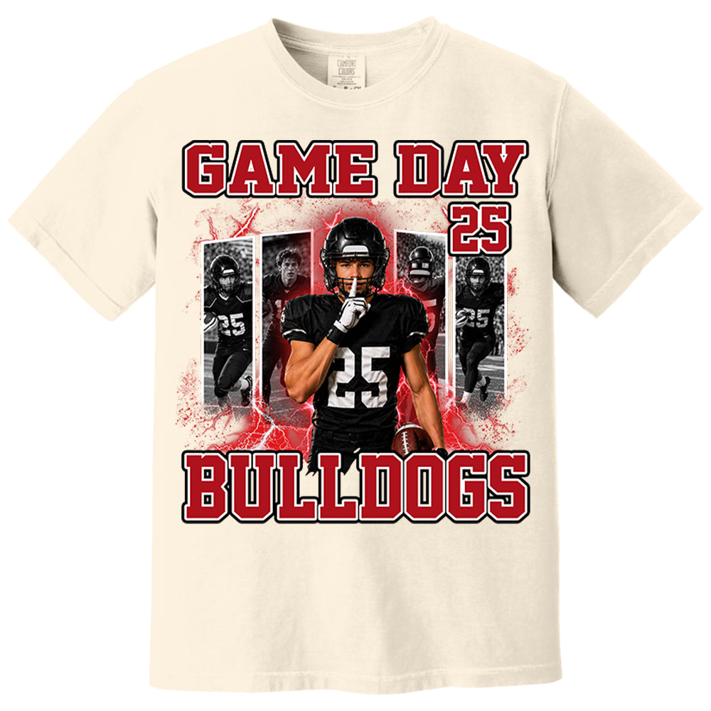 Custom Photo Football Game Day Shirt  Football Mom Shirt L0411 Nh00