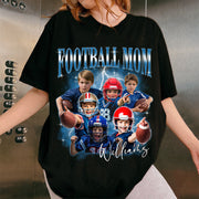 Personalized Football Mom Shirts, Custom Photo Sport Family Member, Game Day Football Team Your Own Pictures