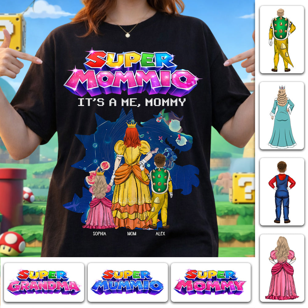Super Mommio Custom Shirt It's A Me, Mommy, Mother's Day Gift L0411 Hv01