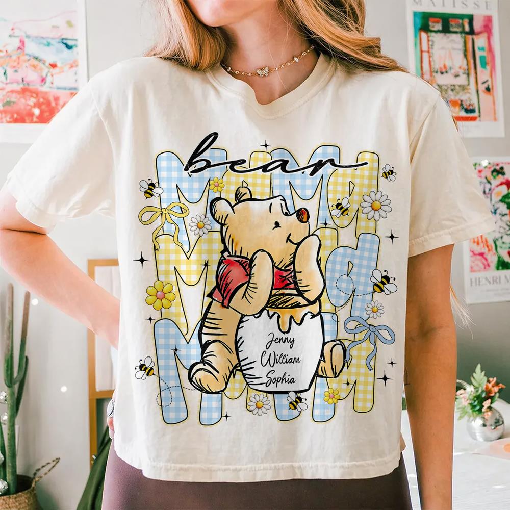 Mama Bear, Best Mama Ever, Personalized Mama Bear With Kids Name Shirt Sweatshirt, Gift For Mom, Gift For Mother's Day MI209 Hv01
