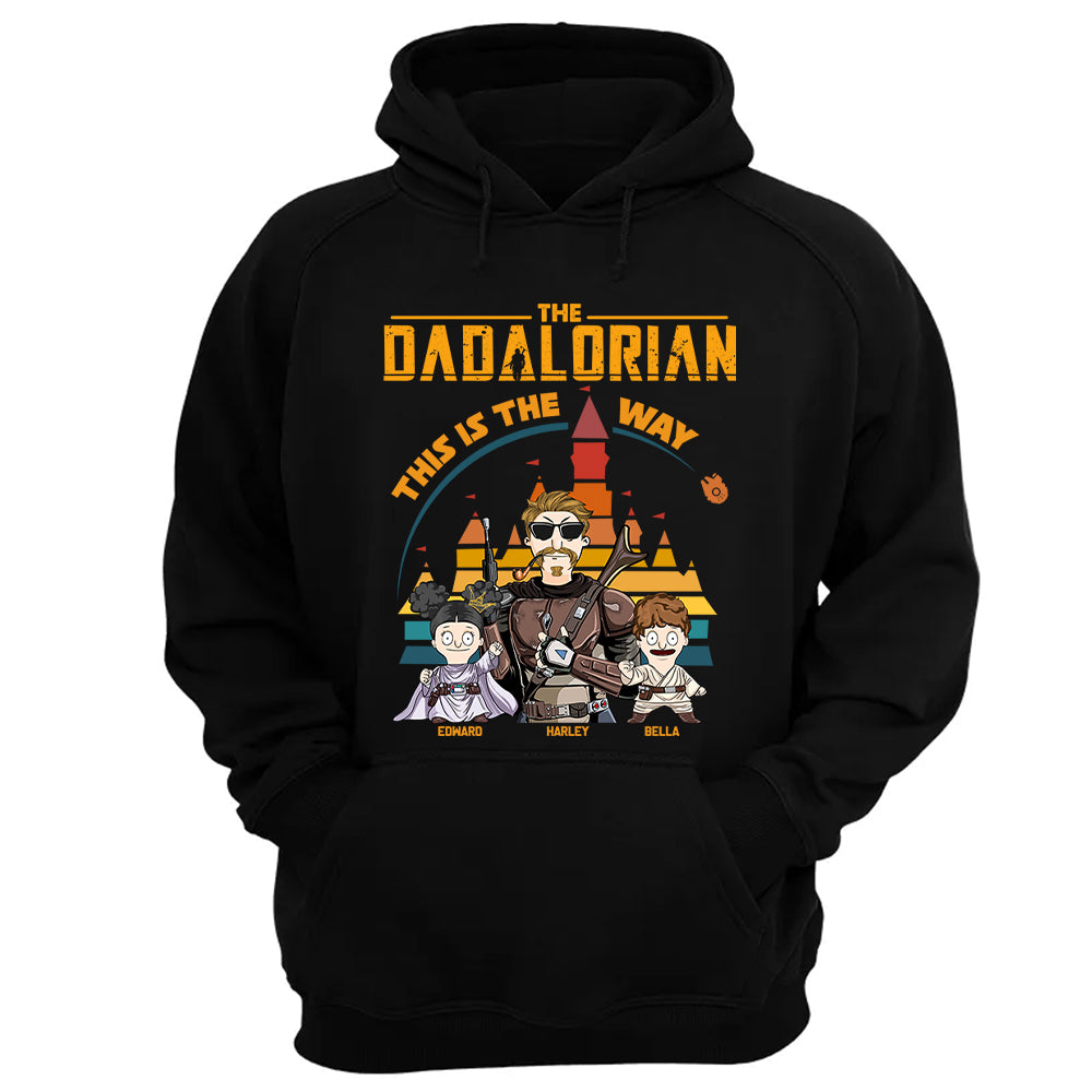 The Dadalorian This Is The Way - Personalized Shirt For Dad - Custom Nickname With Kids Gift New Nh00