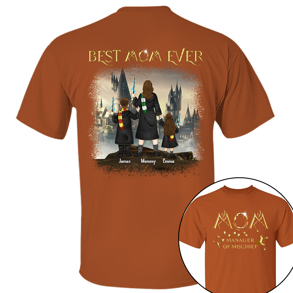 Custom Mom Manager Of Mischief Magical Mom Shirt - N3005 VH01