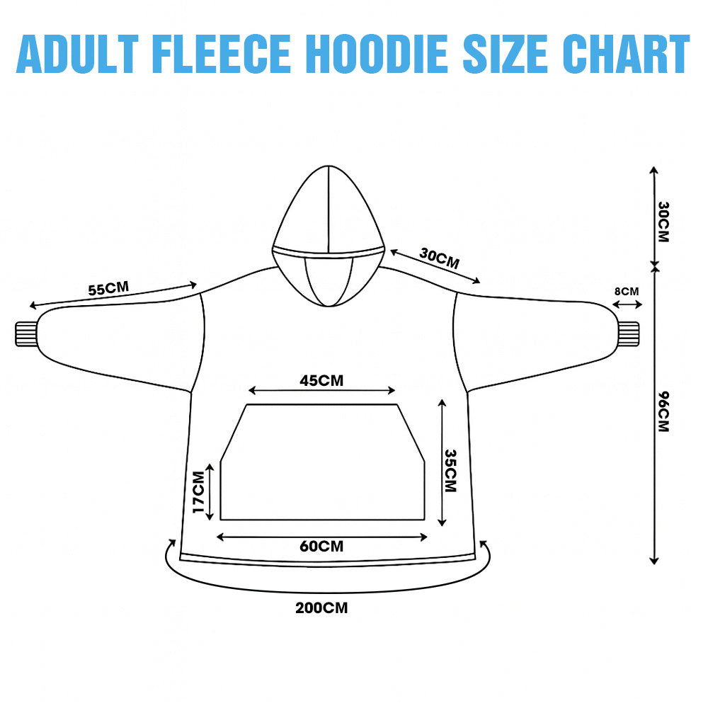 Custom Rudolph & Santa Claus & Elf & Snowman Oversized Fleece Hoodie Matching Christmas Costume for Women Men & Kids Pt99