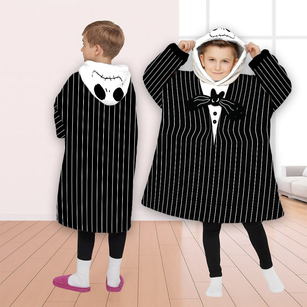 Custom Rudolph & Santa Claus & Elf & Snowman Oversized Fleece Hoodie Matching Christmas Costume for Women Men & Kids Pt99