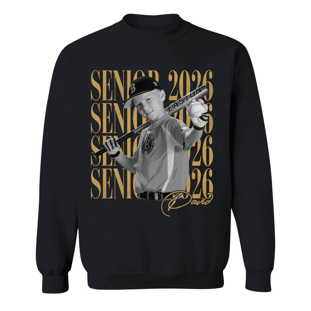 Senior Mom Senior 2026 - Washed Tee Retro Bootleg Shirt For Baseball Softball Players NA04 T24
