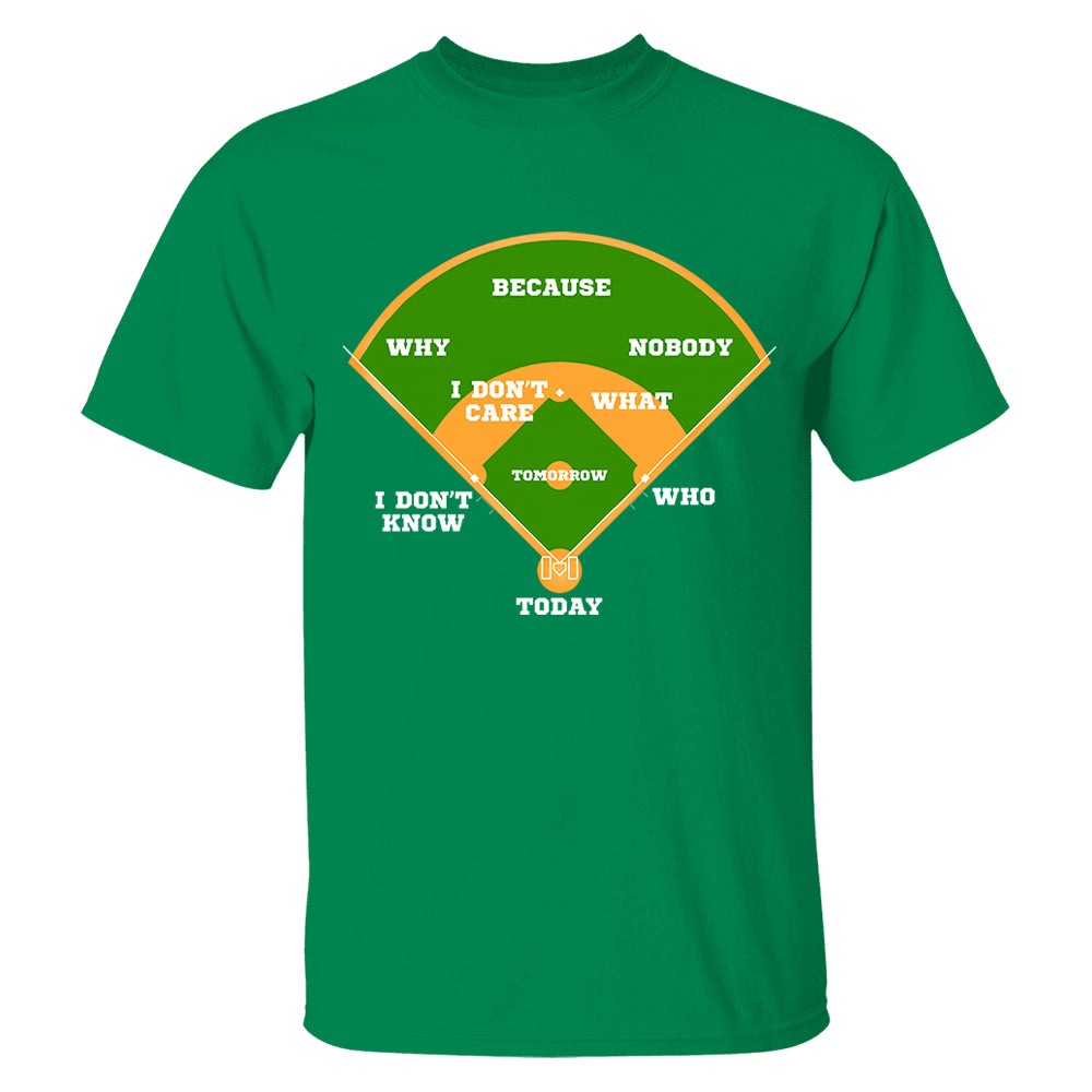 Baseball Classic Comedy Routine Who's on First Classic - Personalized Shirt Vr3Tu20