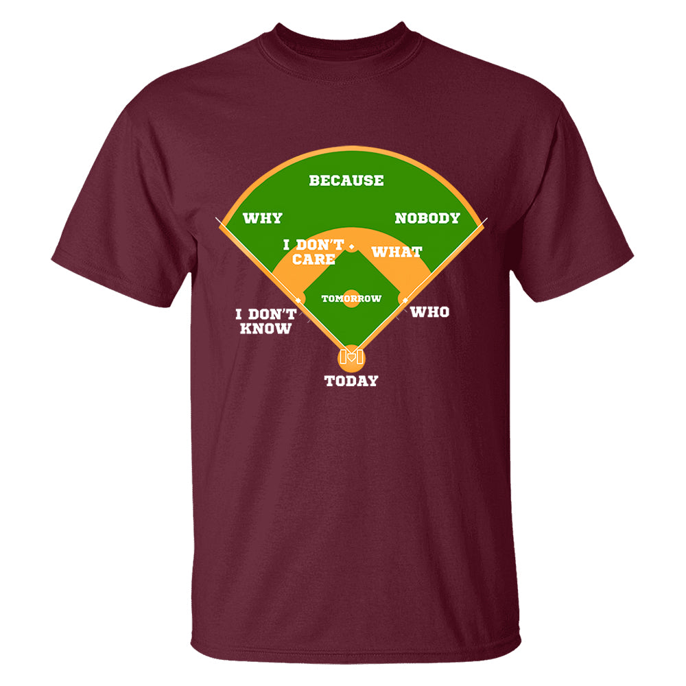Baseball Classic Comedy Routine Who's on First Classic - Personalized Shirt Vr3Tu20