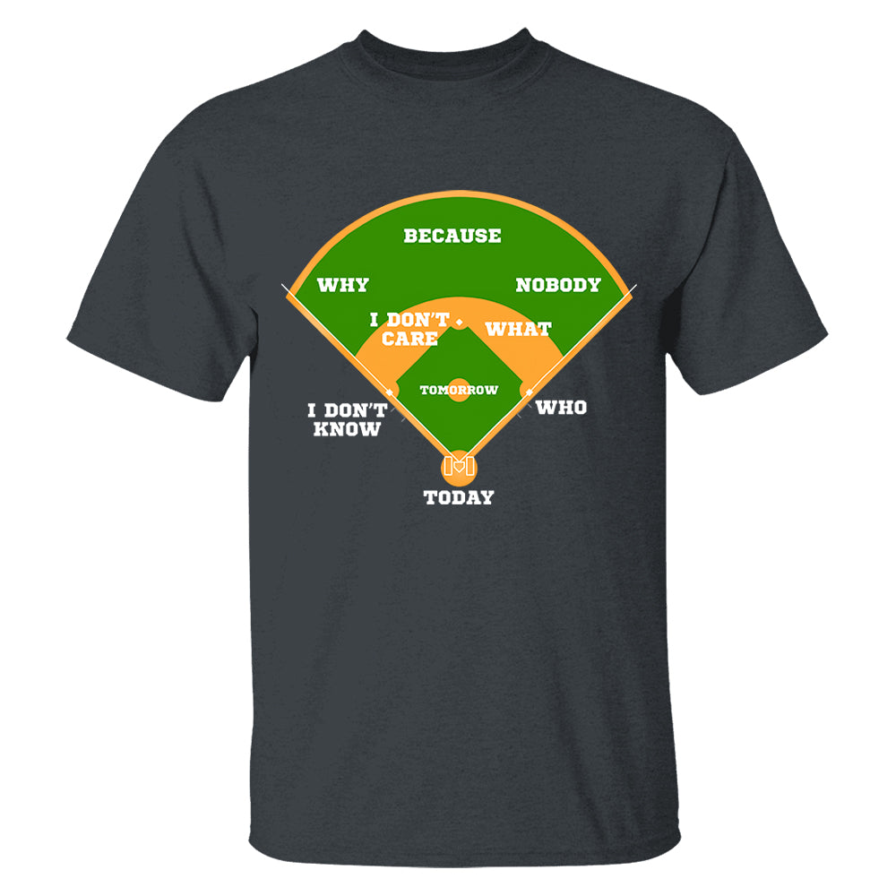 Baseball Classic Comedy Routine Who's on First Classic - Personalized Shirt Vr3Tu20
