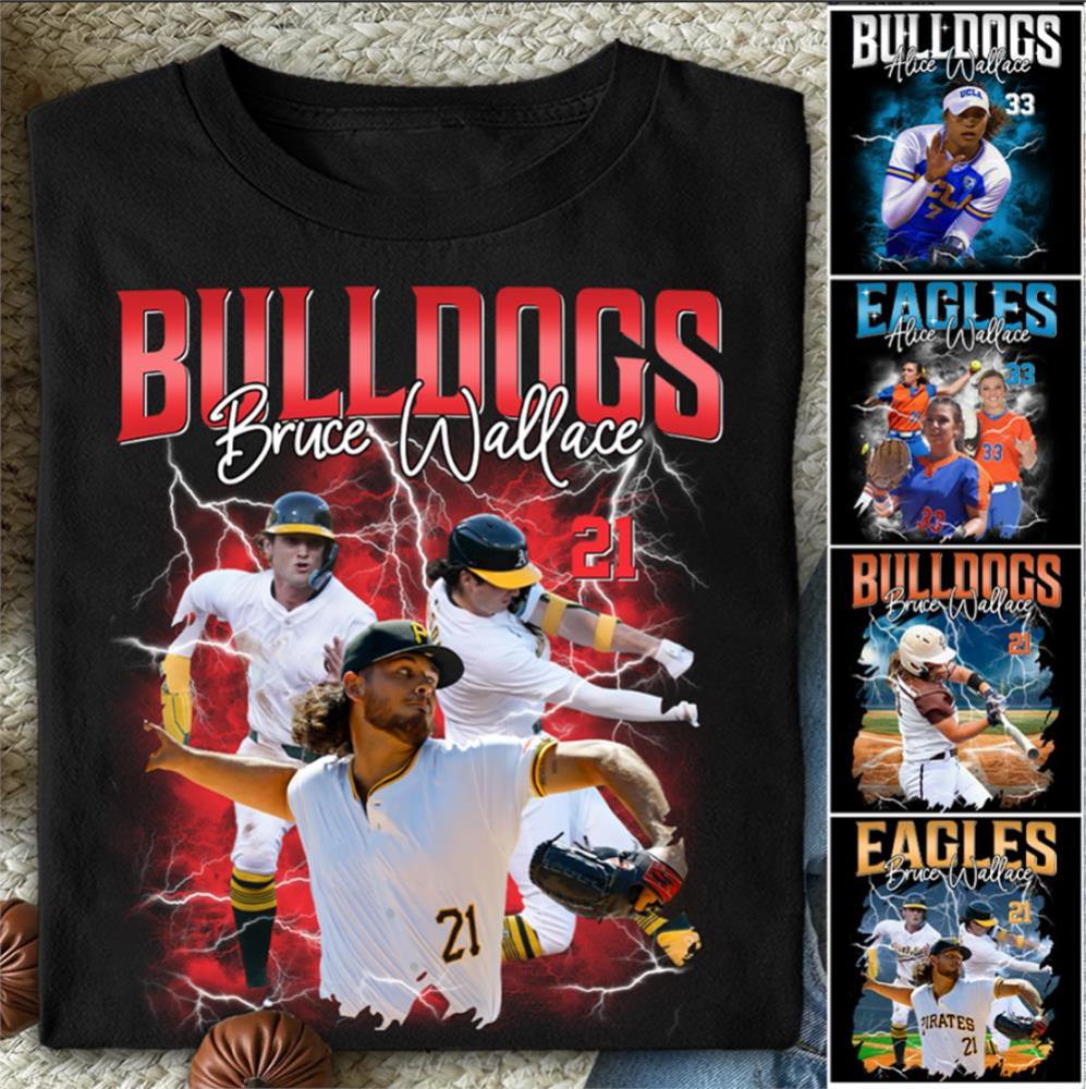 Custom Baseball Player Photo With Unique Style Bootleg Shirt - Perfect Shirt For Baseball Lovers