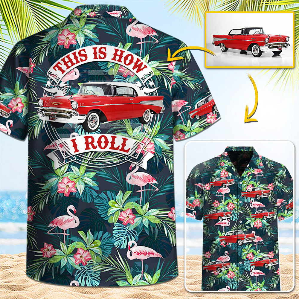 Custom Car's Photo All Over Print Hawaiian Shirt - Gift for Car Lovers A2110