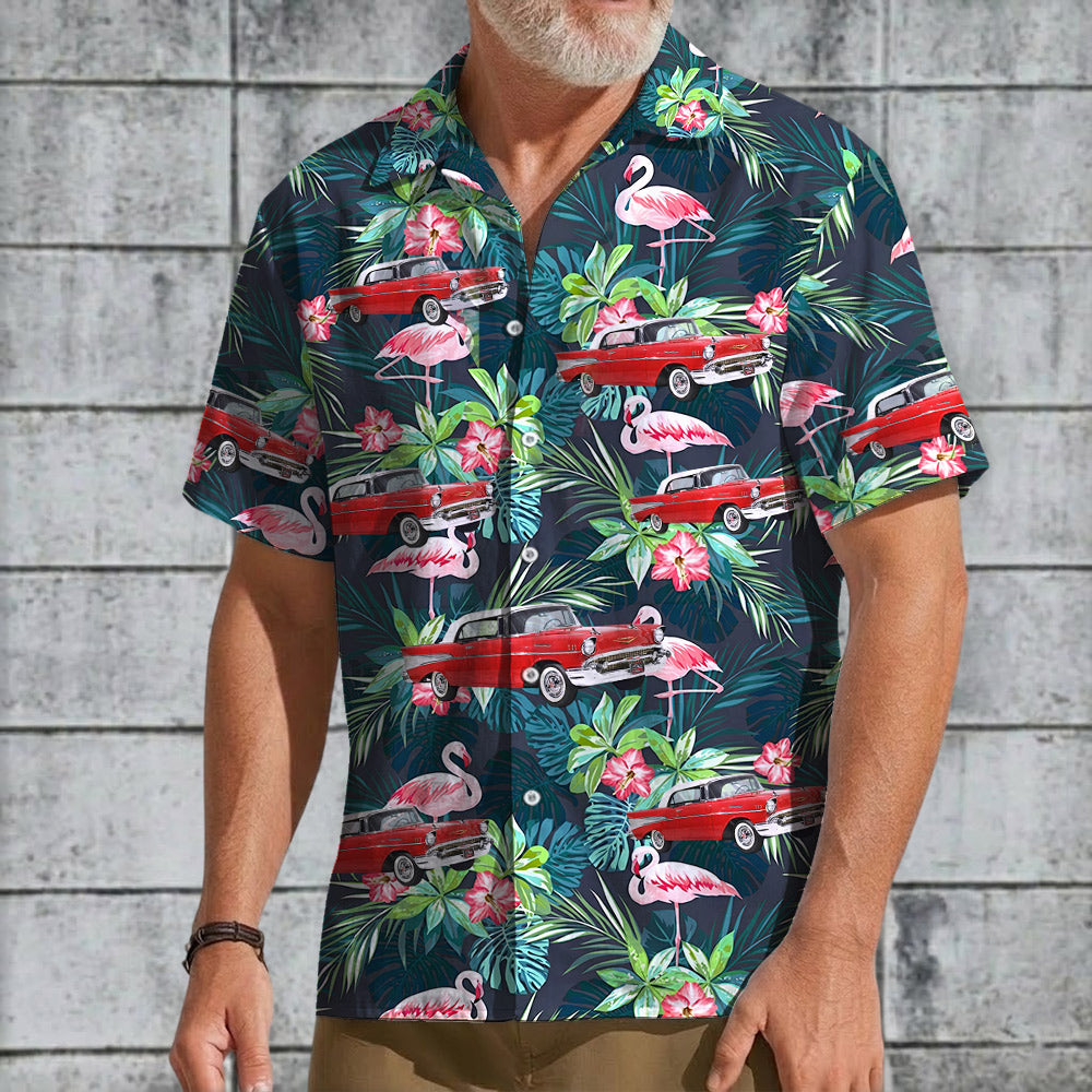 Custom Car's Photo All Over Print Hawaiian Shirt - Gift for Car Lovers A2110