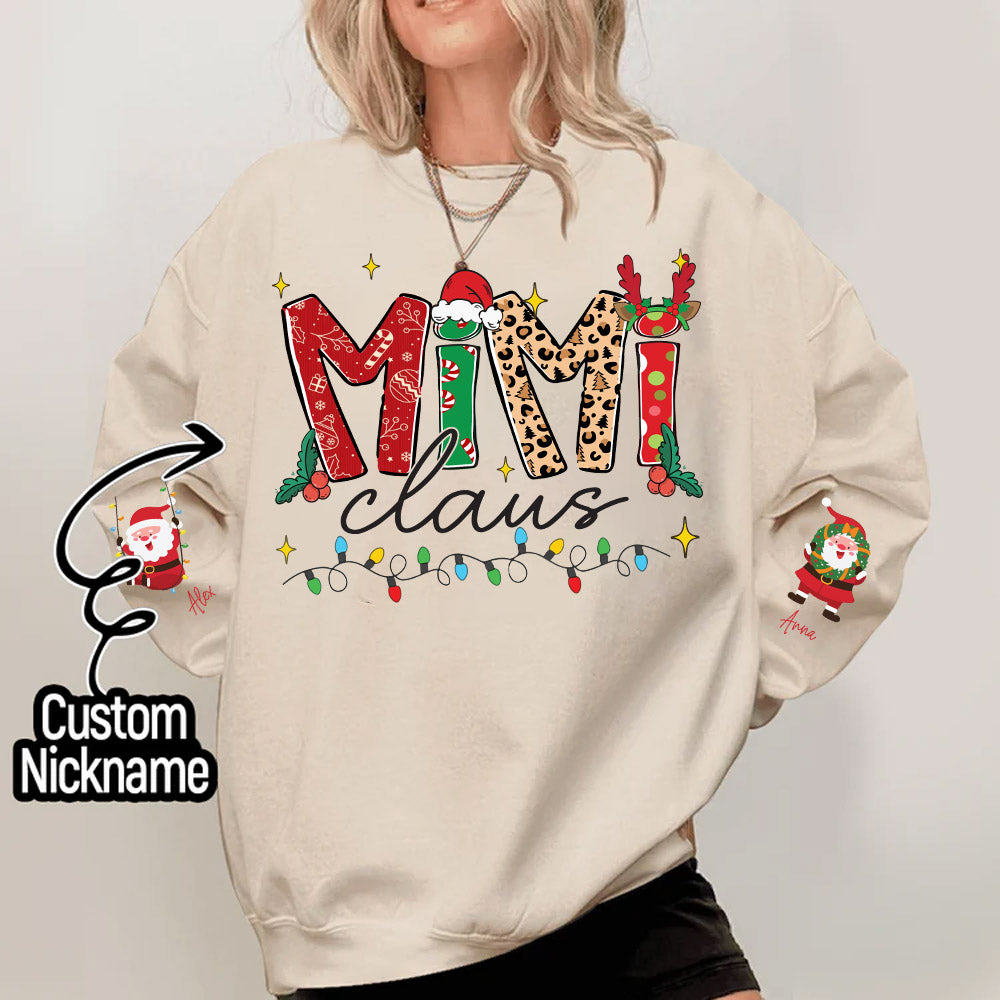 Mimi Claus - Custom Sweatshirt For Grandma Nana Mom - Best Family Gifts NA04 Nh00