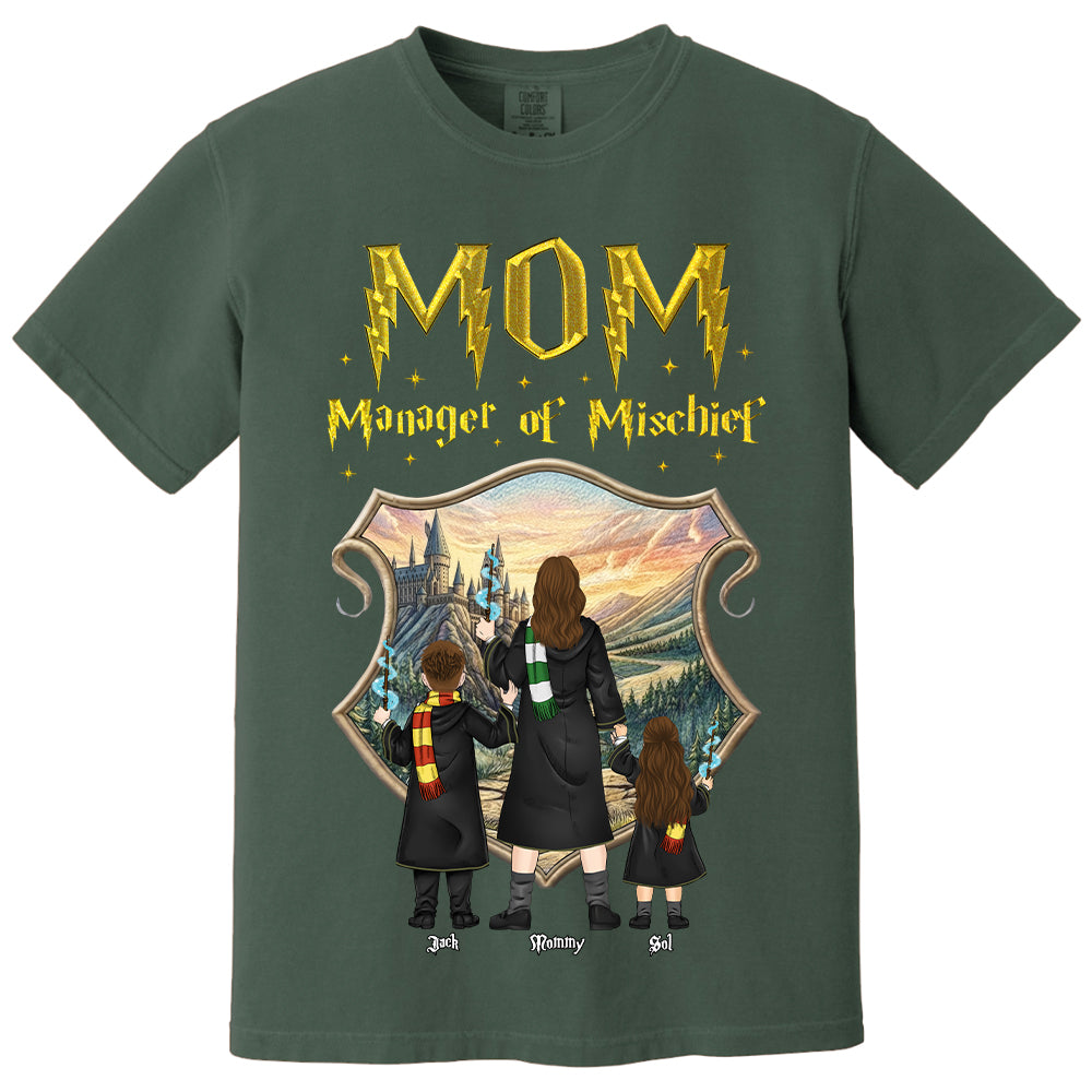 Customized Manager Of Mischief Mom Shirt, Gift For Mother's Day L0411Sweatshirt