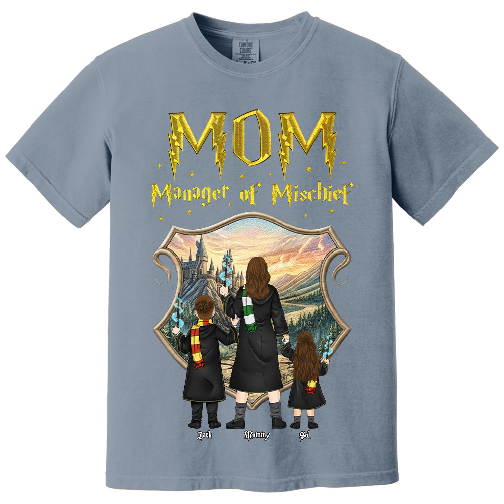 Customized Manager Of Mischief Mom Shirt, Gift For Mother's Day L0411Sweatshirt