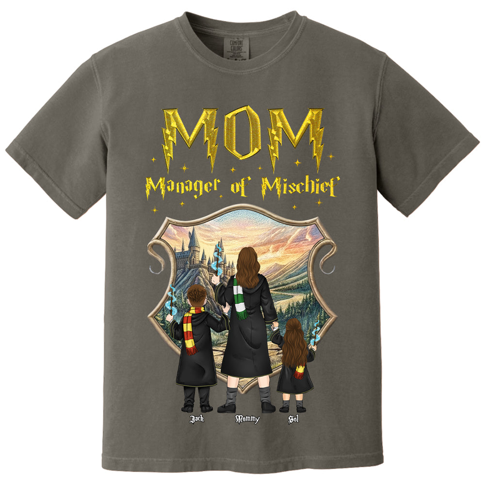 Customized Manager Of Mischief Mom Shirt, Gift For Mother's Day L0411Sweatshirt