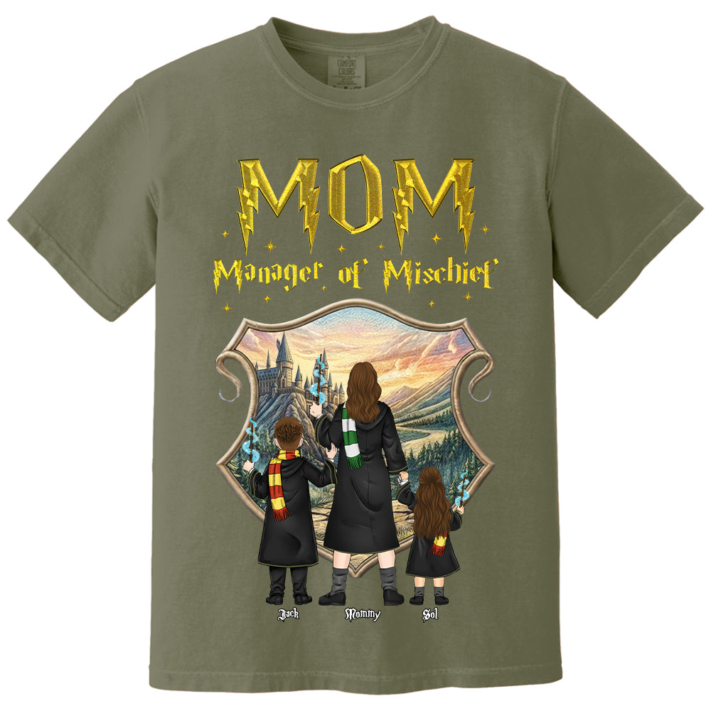 Customized Manager Of Mischief Mom Shirt, Gift For Mother's Day L0411Sweatshirt