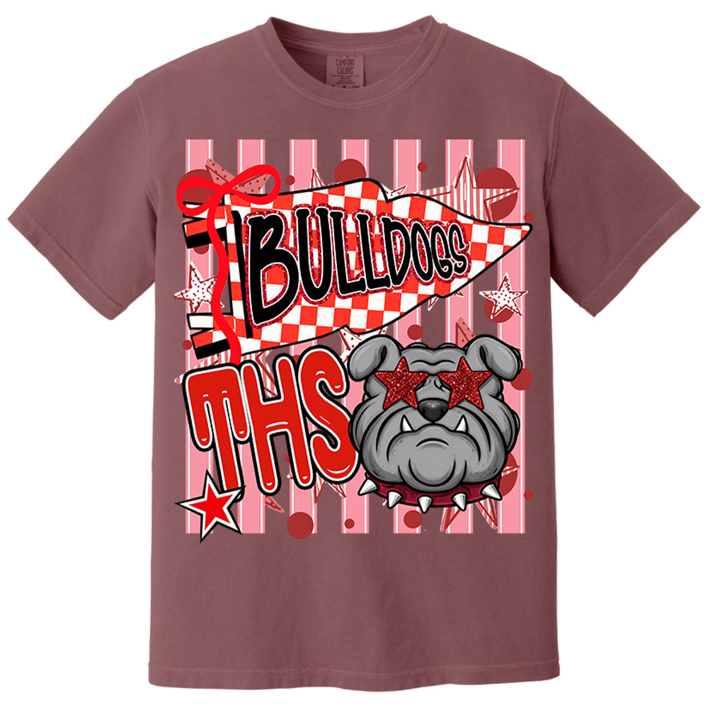 Custom Cheer Team Mascot, Mascot Neon Striped Shirt L0411 Nh00