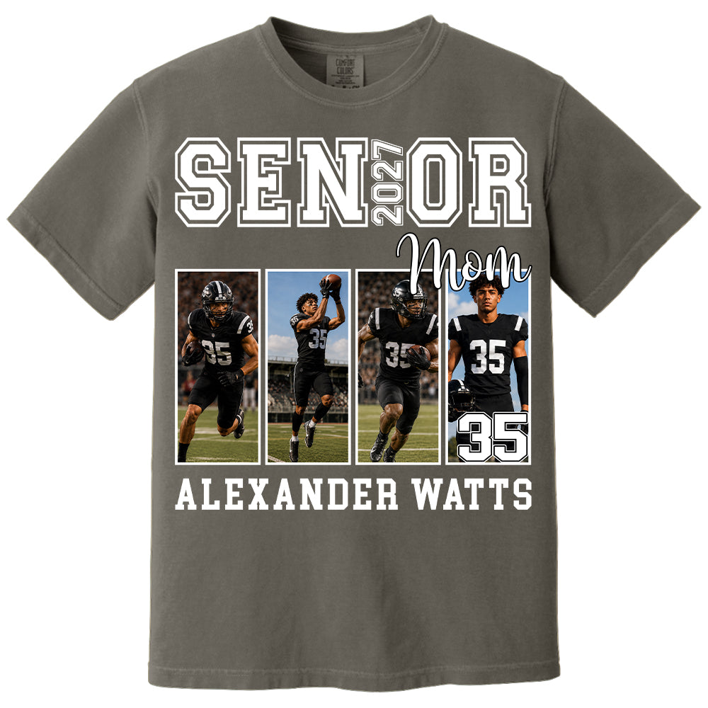 Senior Mom Custom Photo 2027 Sport Mom Shirt L0411 TH23