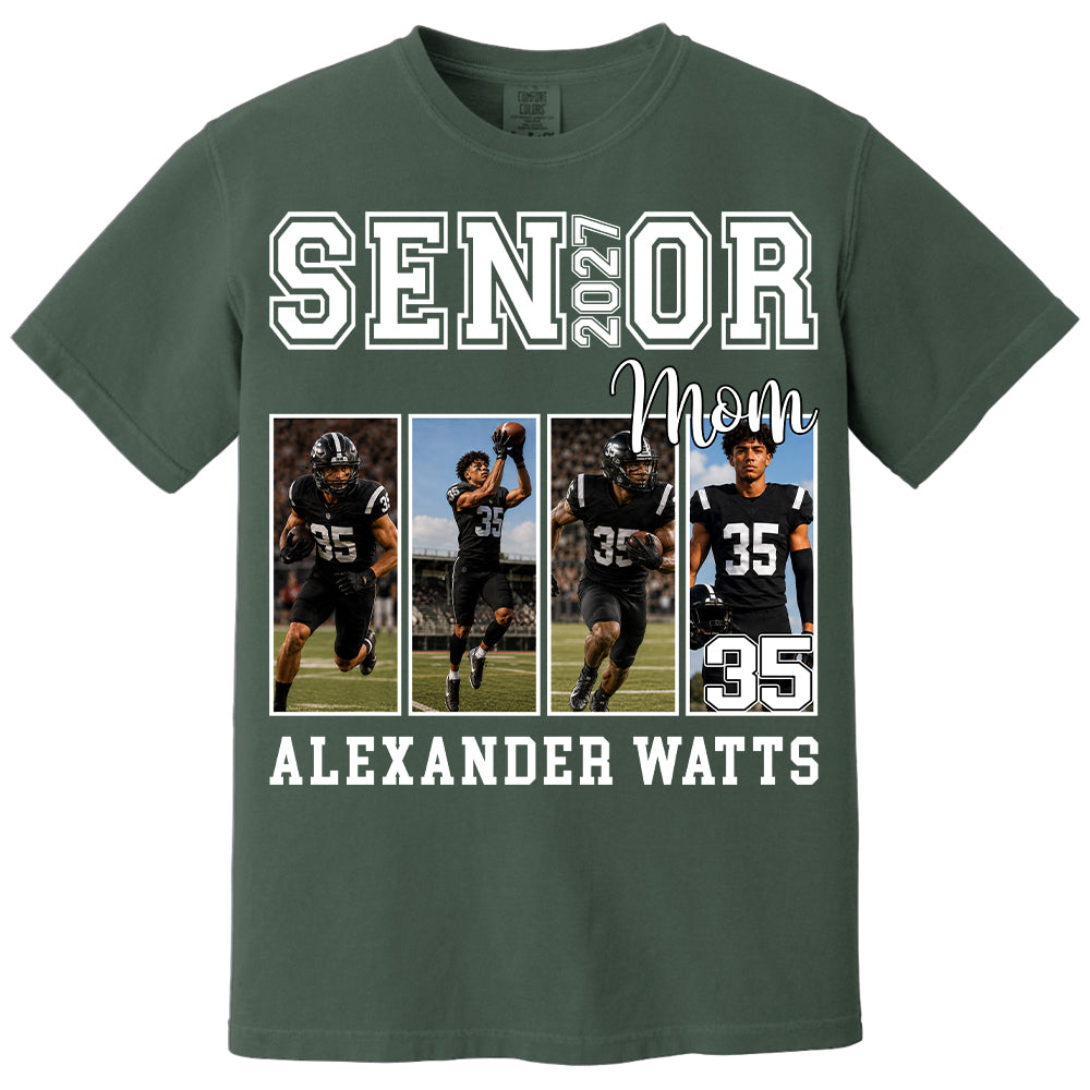 Senior Mom Custom Photo 2027 Sport Mom Shirt L0411 TH23