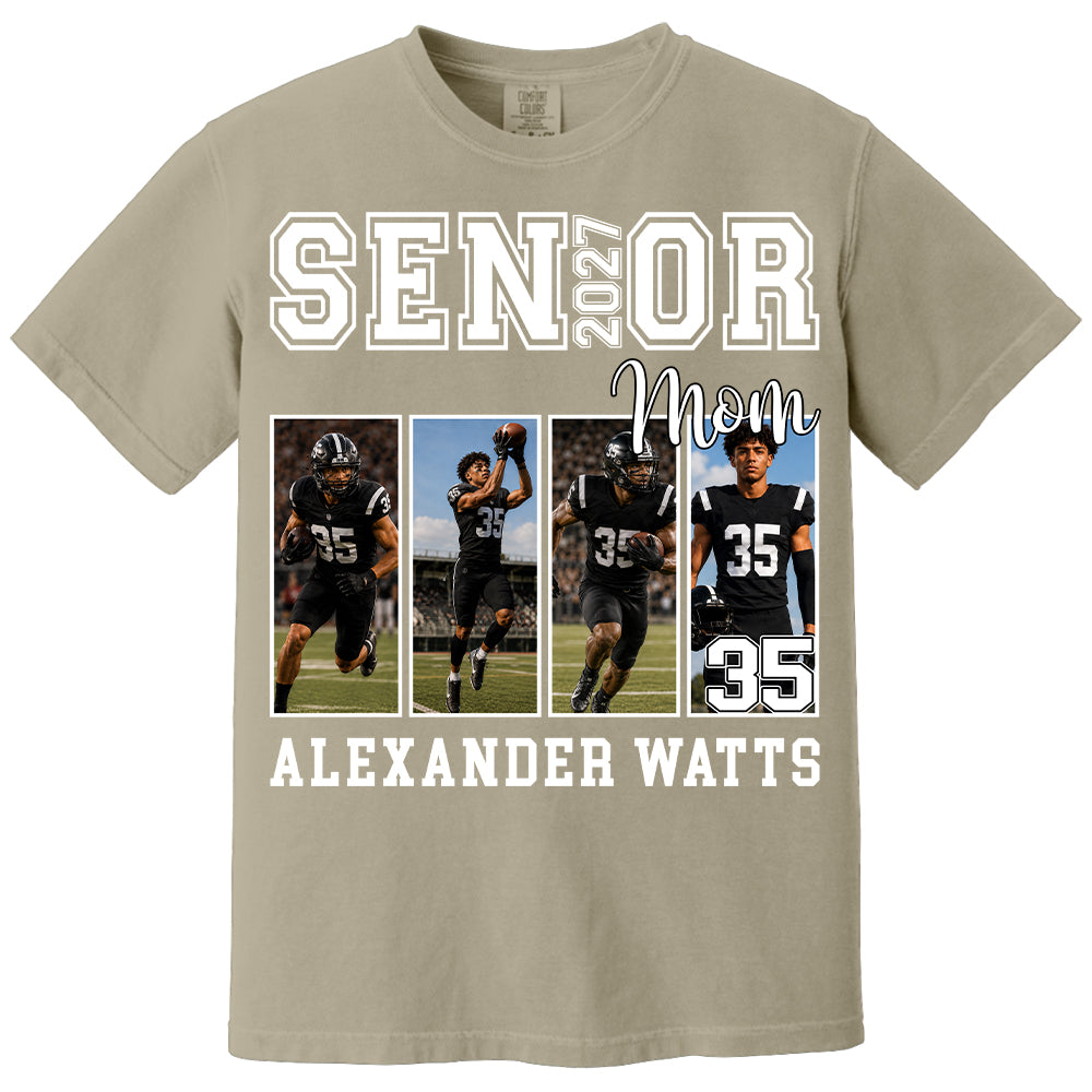 Senior Mom Custom Photo 2027 Sport Mom Shirt L0411 TH23
