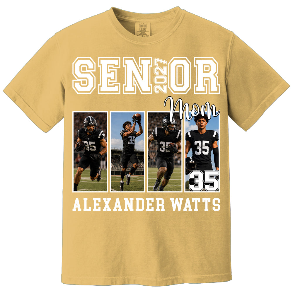 Senior Mom Custom Photo 2027 Sport Mom Shirt L0411 TH23