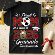 Personalized Soccer Graduation Shirt Class of 2026 Custom Senior Shirt Family Graduation Gift Soccer Senior 2026 Shirt Na02 T24