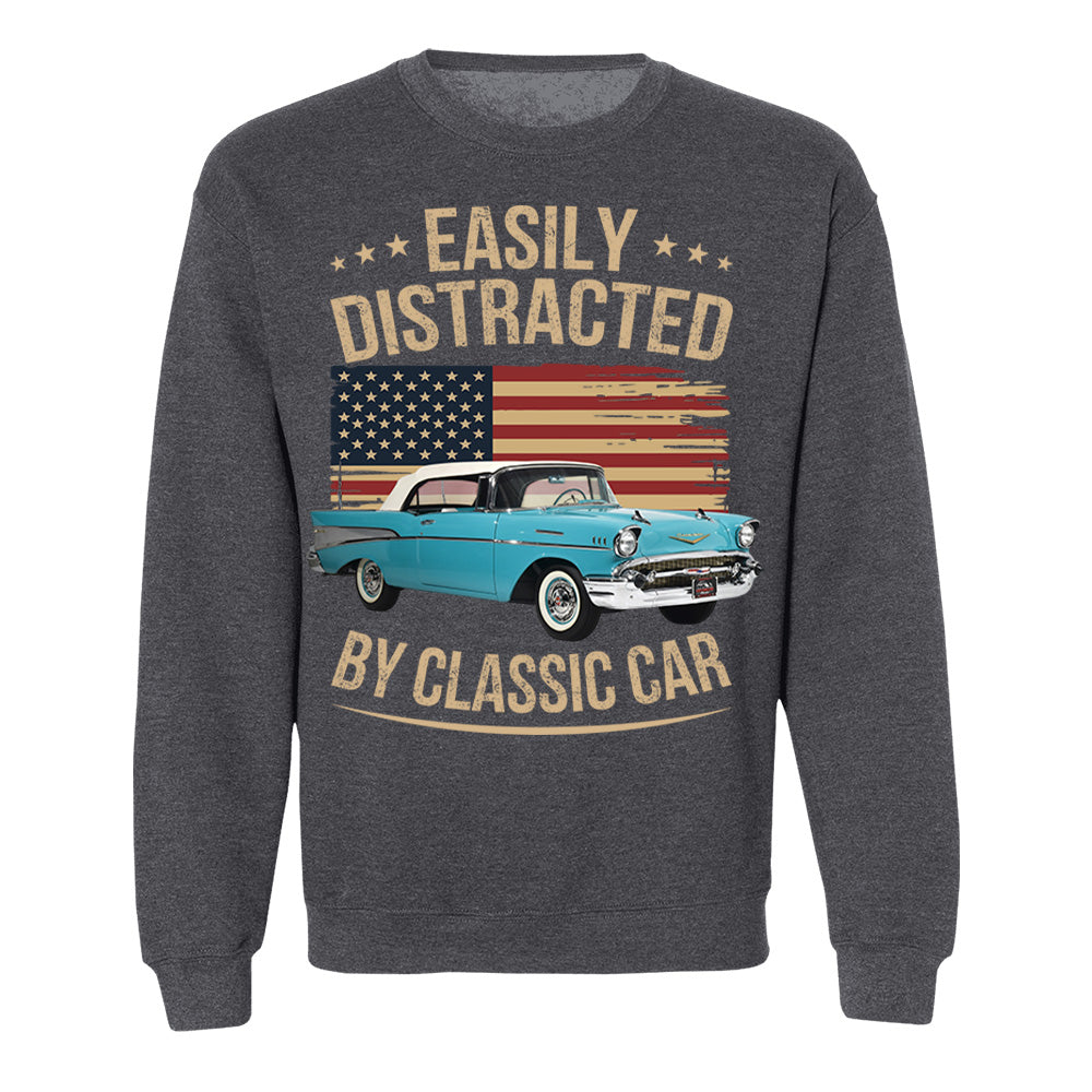 Easily Distracted By Old Cars - Custom Car's Photo - Gift for Car Lovers A2110