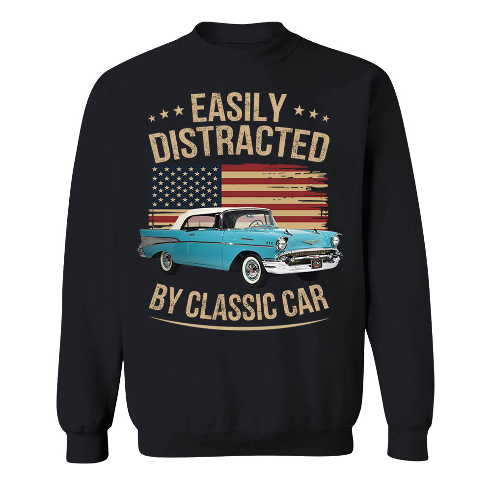 Easily Distracted By Old Cars - Custom Car's Photo - Gift for Car Lovers A2110