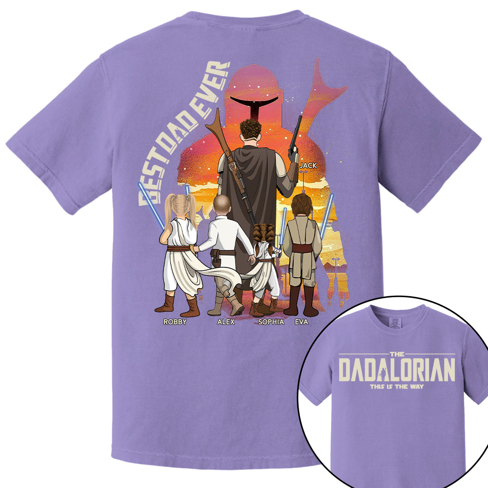 Best Dad Ever - The Dadalorian Personalized Shirt Gift For Dad - Custom Father's Day Gift Ver3 Nh00
