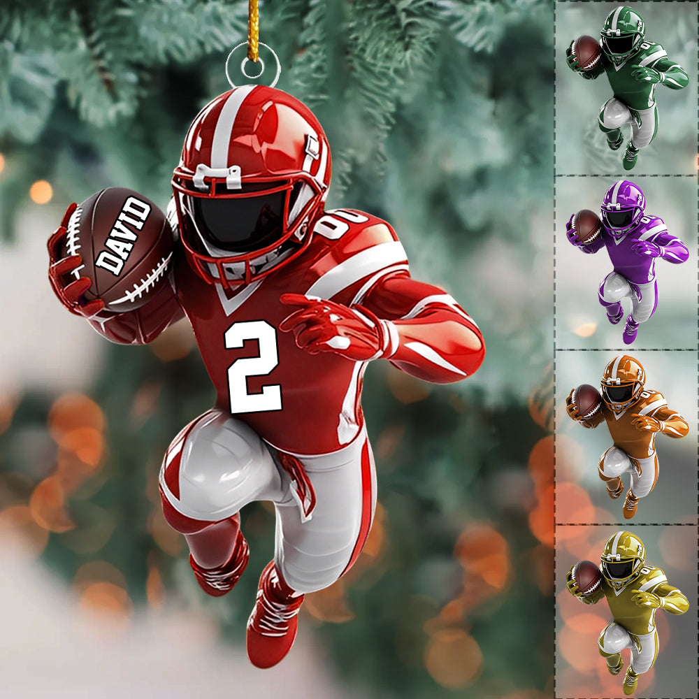 American Football Personalized Ornament - Gift For American Football Lovers Nh00