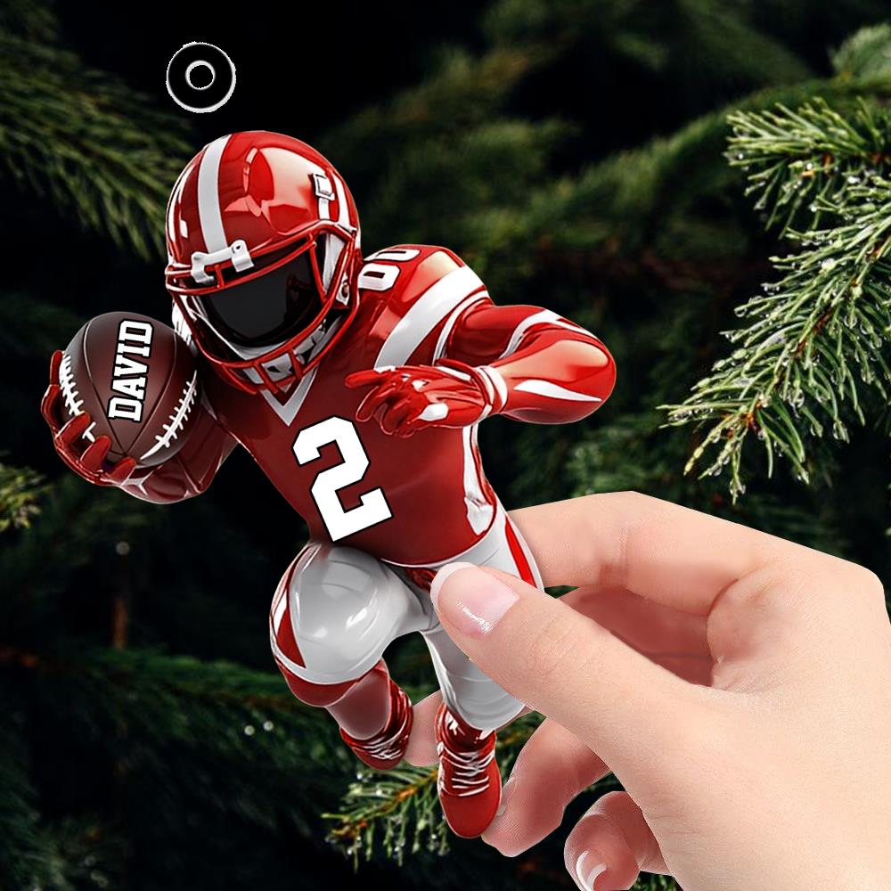 American Football Personalized Ornament - Gift For American Football Lovers Nh00