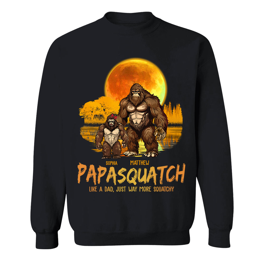 Papasquatch, Like A Grandpa, Just Way More Squatchy - Personalized Shirt