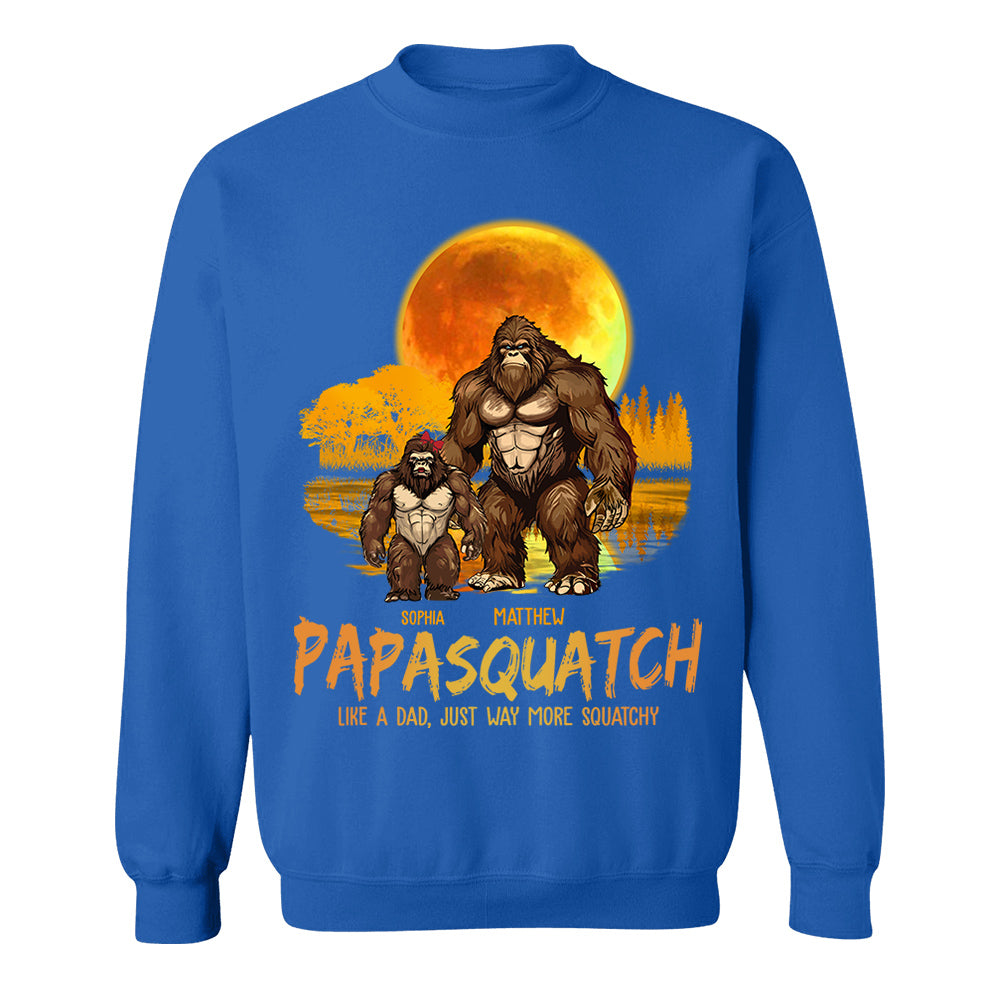 Papasquatch, Like A Grandpa, Just Way More Squatchy - Personalized Shirt