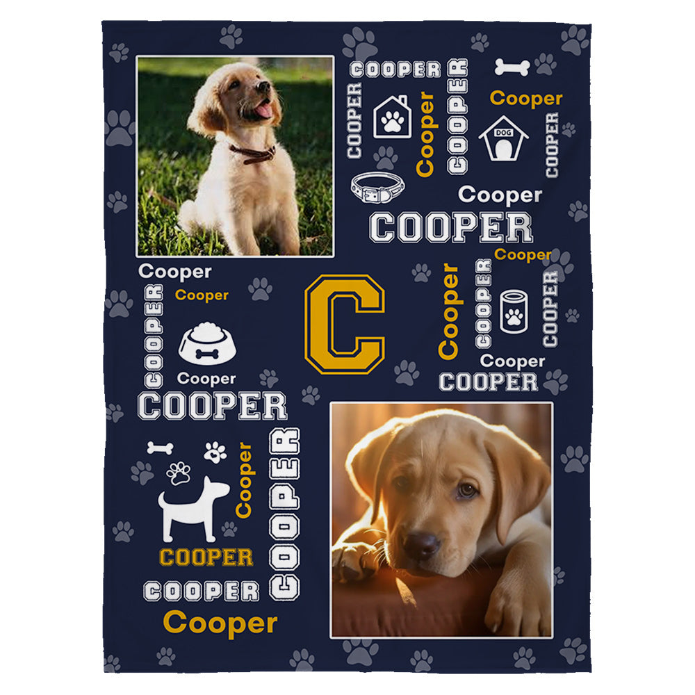 Personalized Photo Dog Blanket, Gift For Dog Lover T1807 Do99