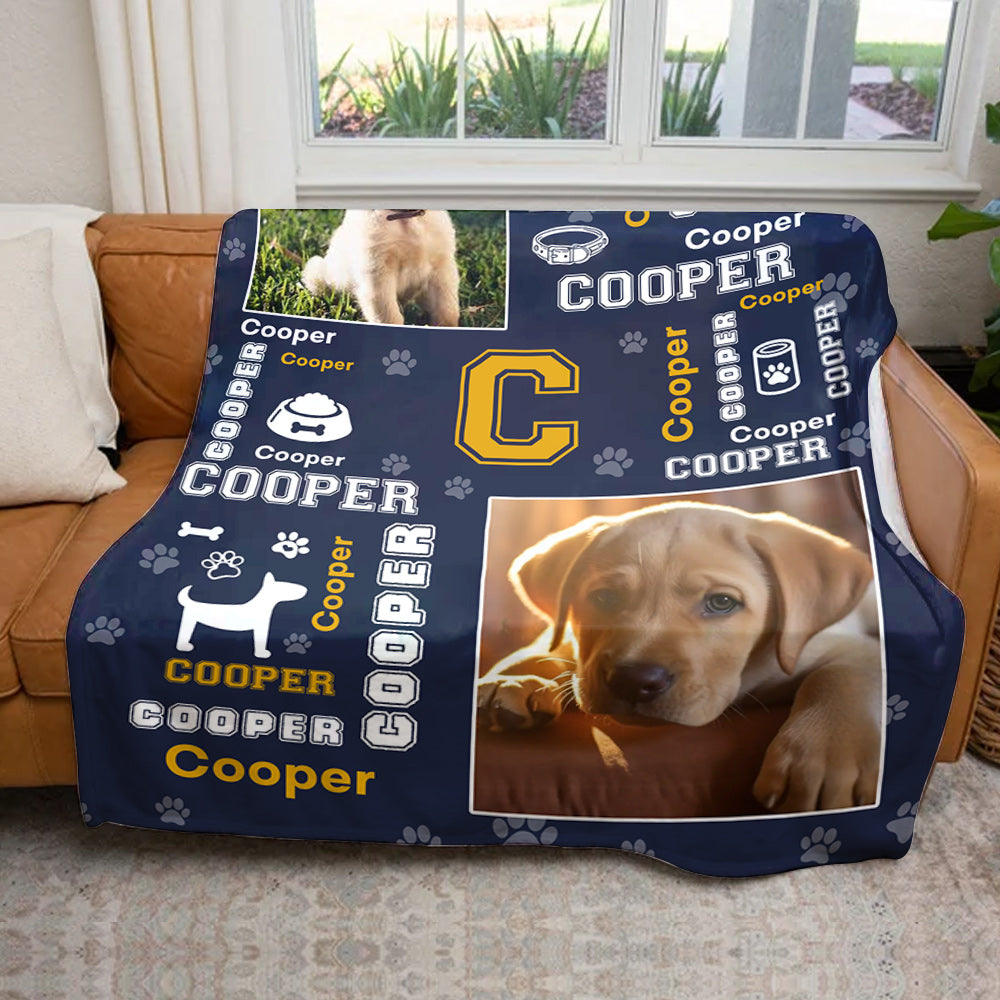 Personalized Photo Dog Blanket, Gift For Dog Lover T1807 Do99