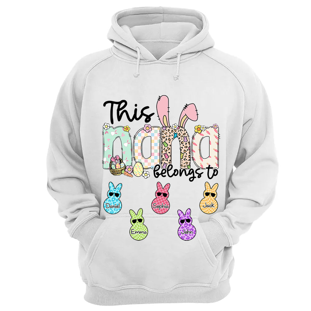This NaNa belong to, Personalized Grandma Peeps Easter Shirt, Custom Grandma And Kids T1807 VH01