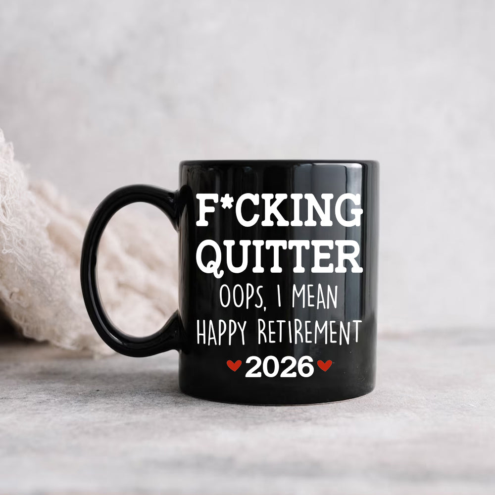 Personalized Retirement 2026 Coffee Mug, Happy Retirement Cup, Custom Retirement Gift For Boss Co Worker, Officially Retired Cup For Her VH01