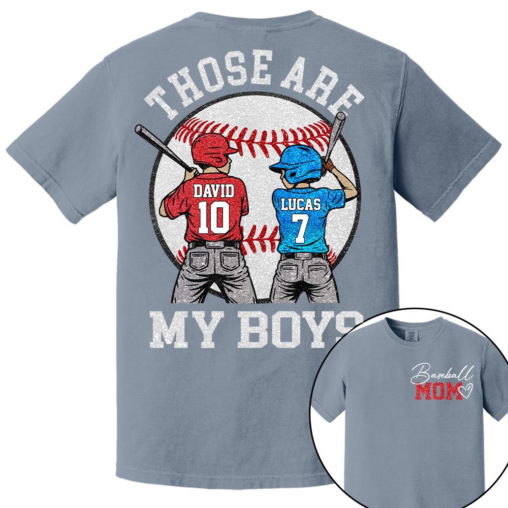 Personalized Baseball Mom Softball Ballpark Mom Shirt Those Are My Kids Shirt Gift For Sport Family T1807 Hv01