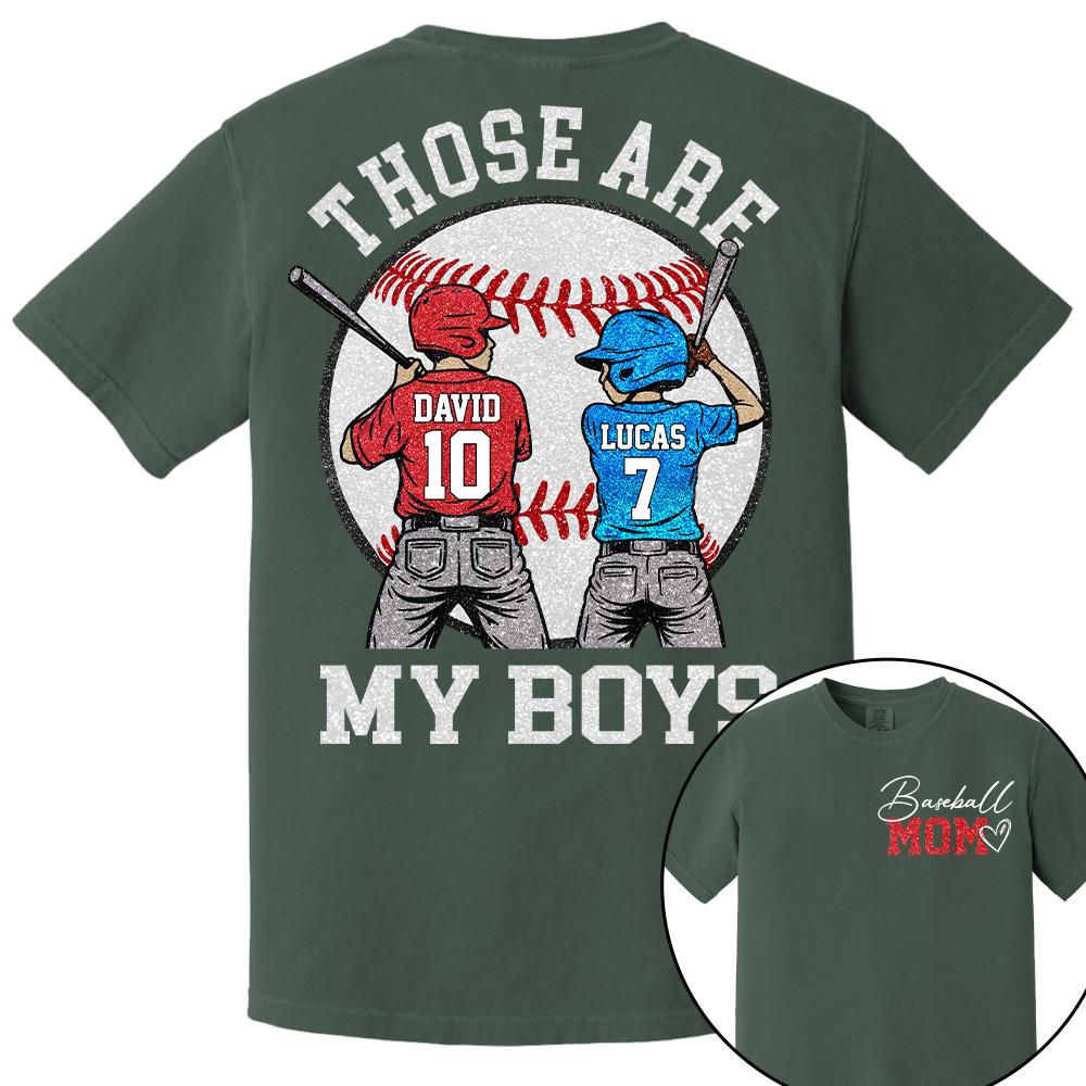 Personalized Baseball Mom Softball Ballpark Mom Shirt Those Are My Kids Shirt Gift For Sport Family T1807 Hv01
