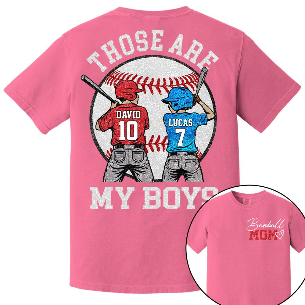 Personalized Baseball Mom Softball Ballpark Mom Shirt Those Are My Kids Shirt Gift For Sport Family T1807 Hv01