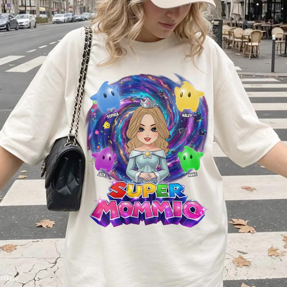 Super Mommio Galaxy Customized Shirt, Gift For Mommy Mama L0411 Hv01