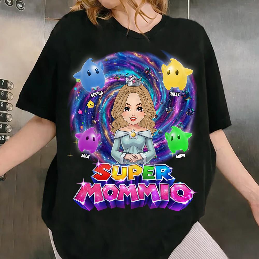 Super Mommio Galaxy Customized Shirt, Gift For Mommy Mama L0411 Hv01