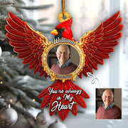 Cardinal Memorial Christmas Ornament – Custom Photo Gifts For Loved Ones In Heaven