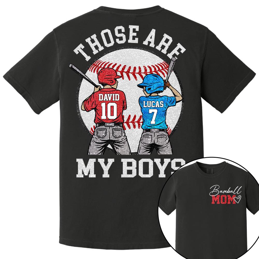 Personalized Baseball Mom Softball Ballpark Mom Shirt Those Are My Kids Shirt Gift For Sport Family T1807 Hv01