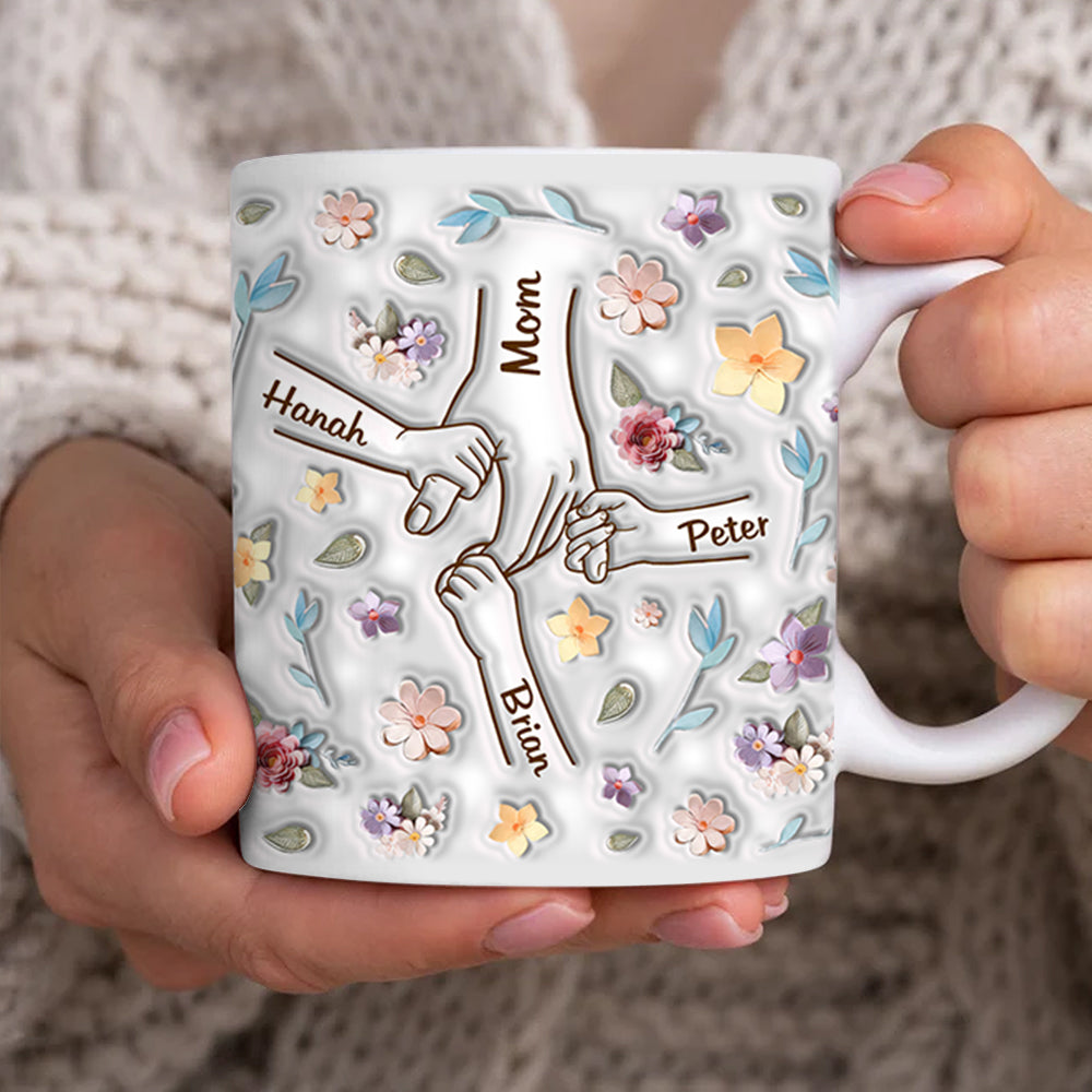 Mother's Day - Personalized Custom 3D Inflated Effect Printed Mug For Nana, Mom