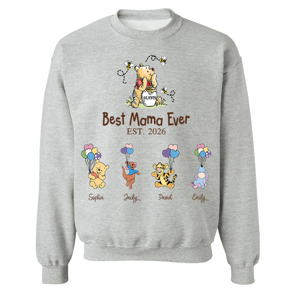 Best Mama Bear Ever Mama Est, Personalized Sweatshirt Mama Bear, Grandma Bear Shirt, Gift For Mom, Gift For Grandma, Gift For Mother's Day MI209 Li29