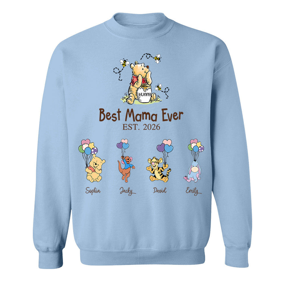 Best Mama Bear Ever Mama Est, Personalized Sweatshirt Mama Bear, Grandma Bear Shirt, Gift For Mom, Gift For Grandma, Gift For Mother's Day MI209 Li29