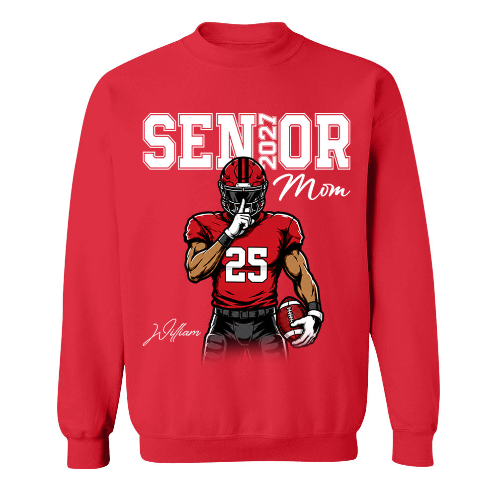 Custom Senior Football Mom Shirt, Senior Night Tee 2027 L0411 VH01