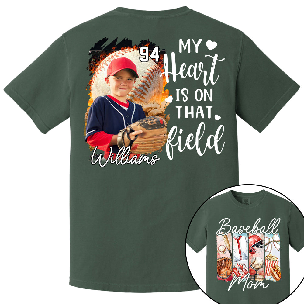 Baseball Mom Shirt, Personalized Baseball Shirt, Gift For Baseball Lover Tu24